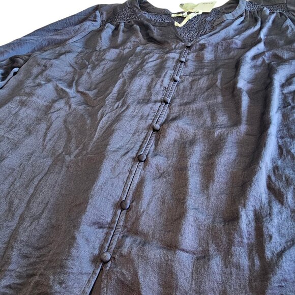 🆕 Rose & Olive Tunic Top Womens 3X Solid Blouse flowy plus size purple mauve - Picture 4 of 16